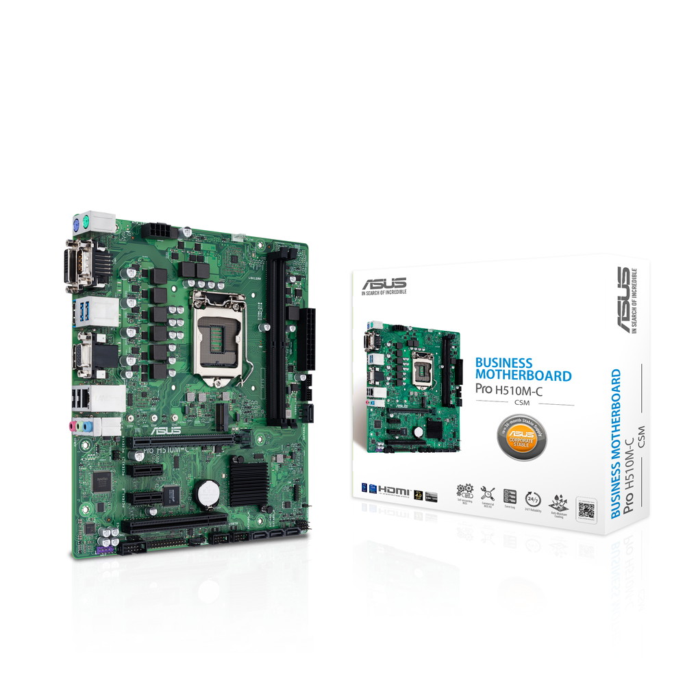 H510チップセット搭載ビジネス向けMicroATXマザーボード「Pro H510M-C